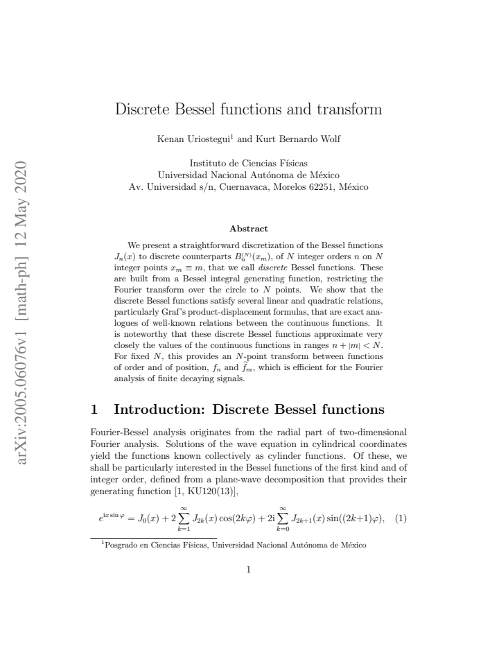 First page
