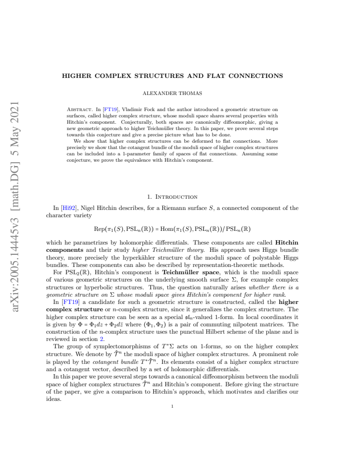 First page