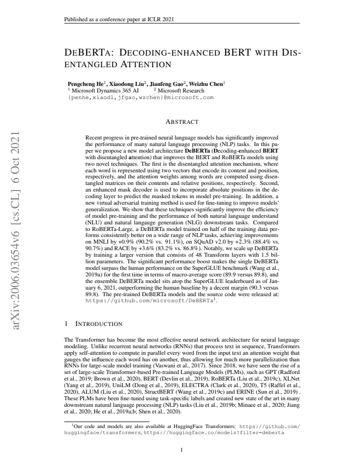 First page