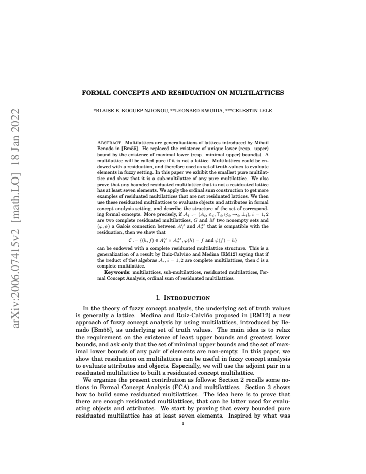 First page