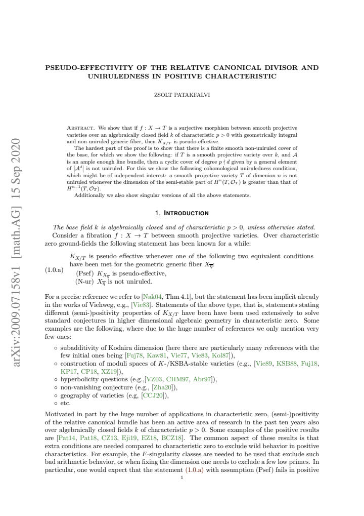First page
