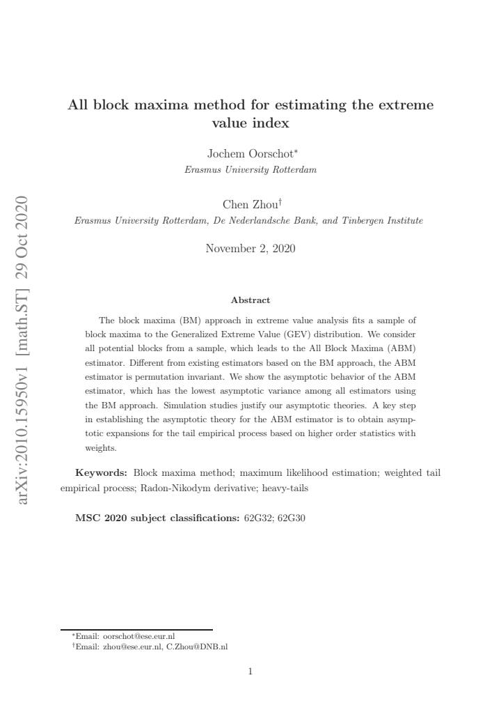 First page