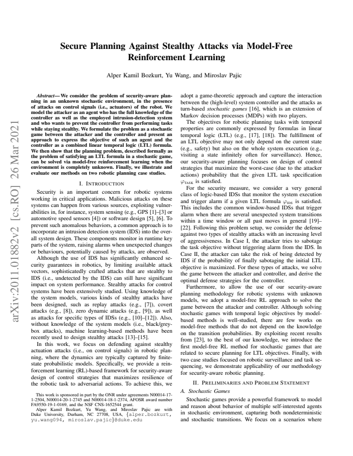 First page