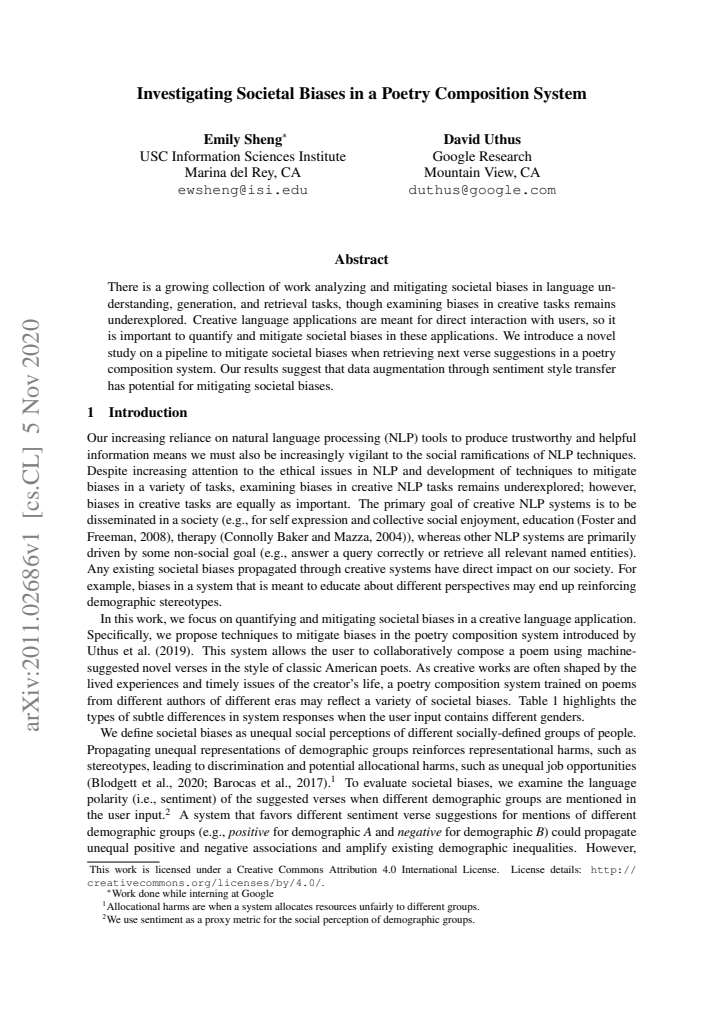 First page