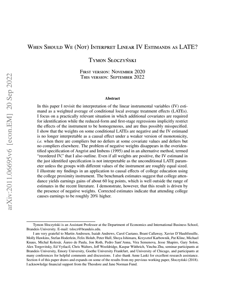 First page