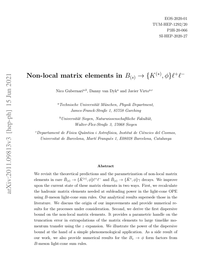 First page