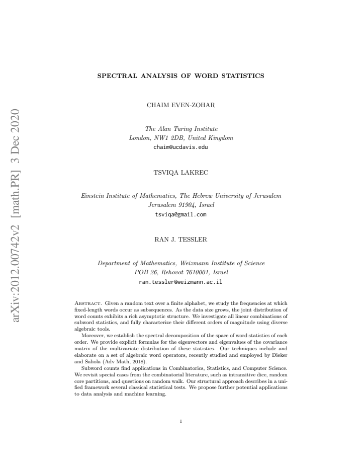 First page