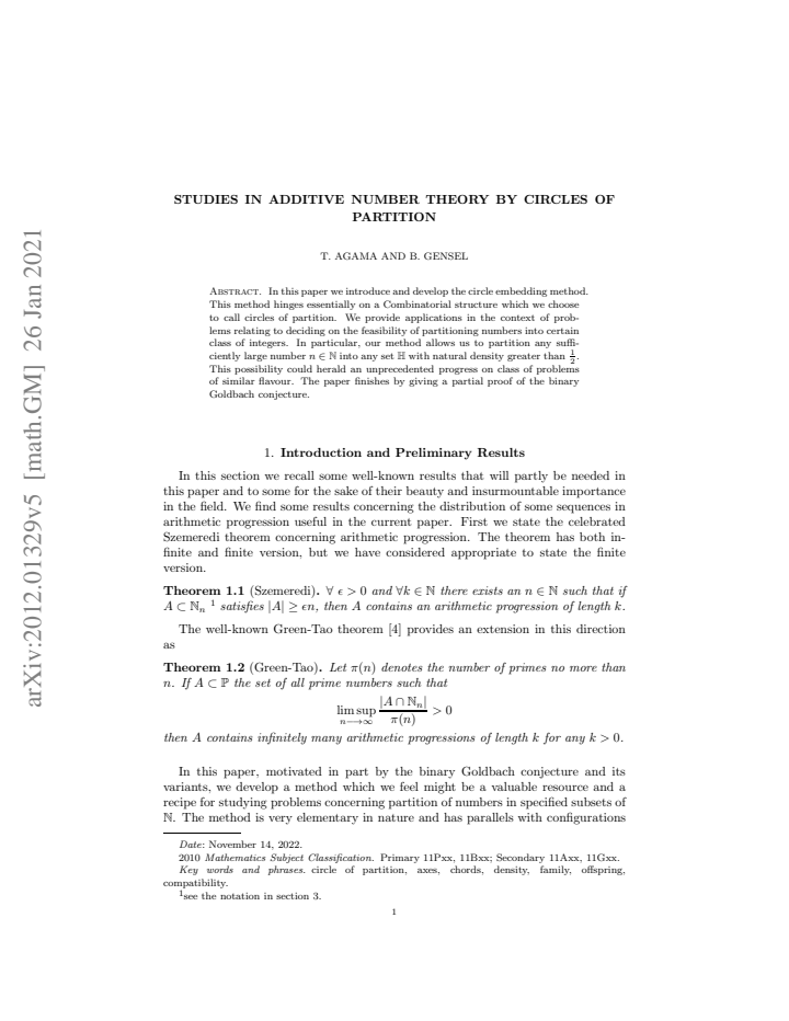 First page