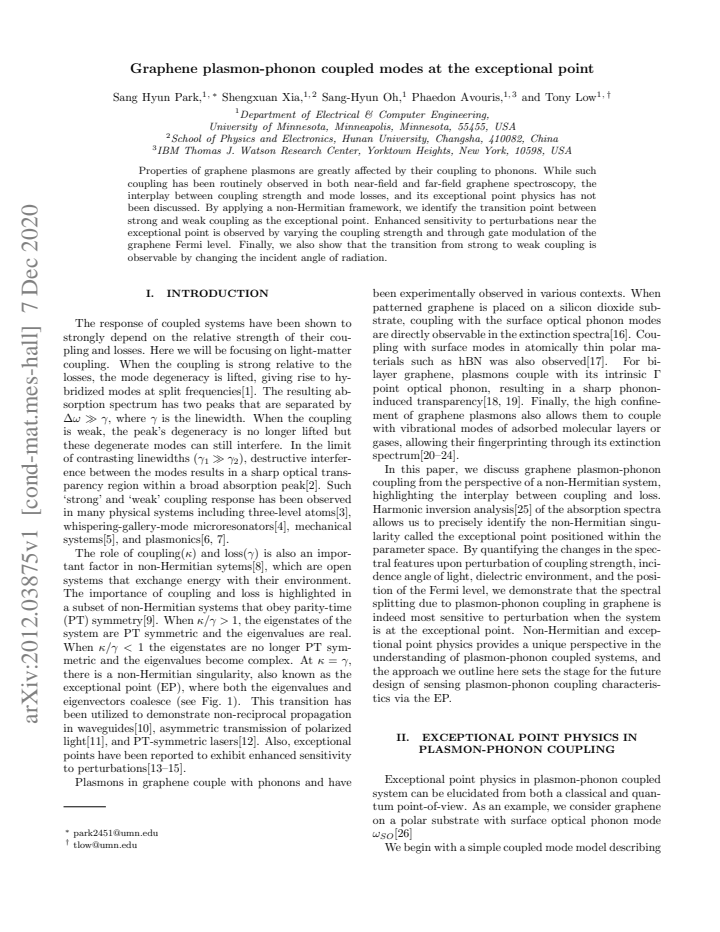 First page