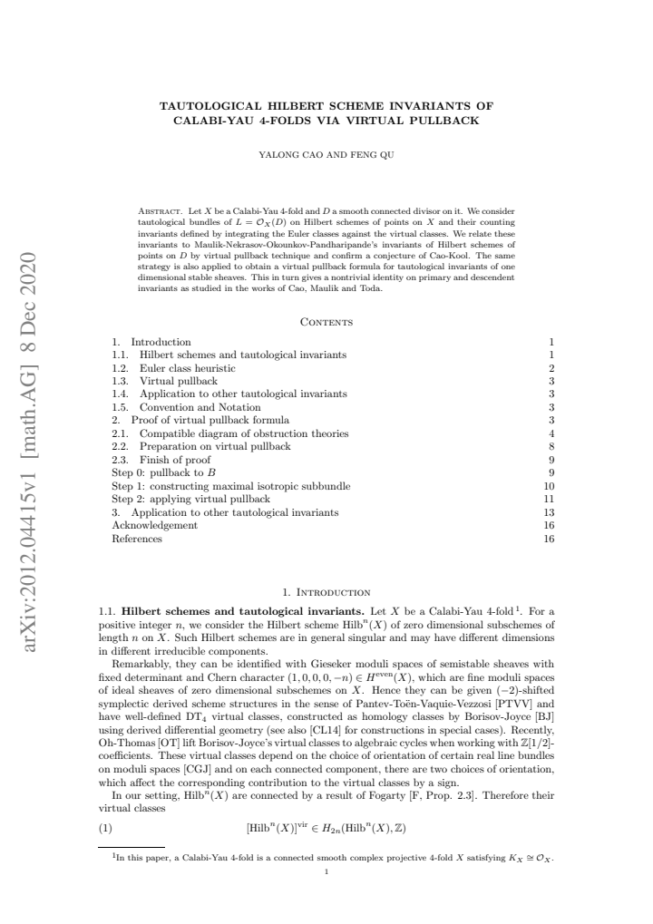 First page