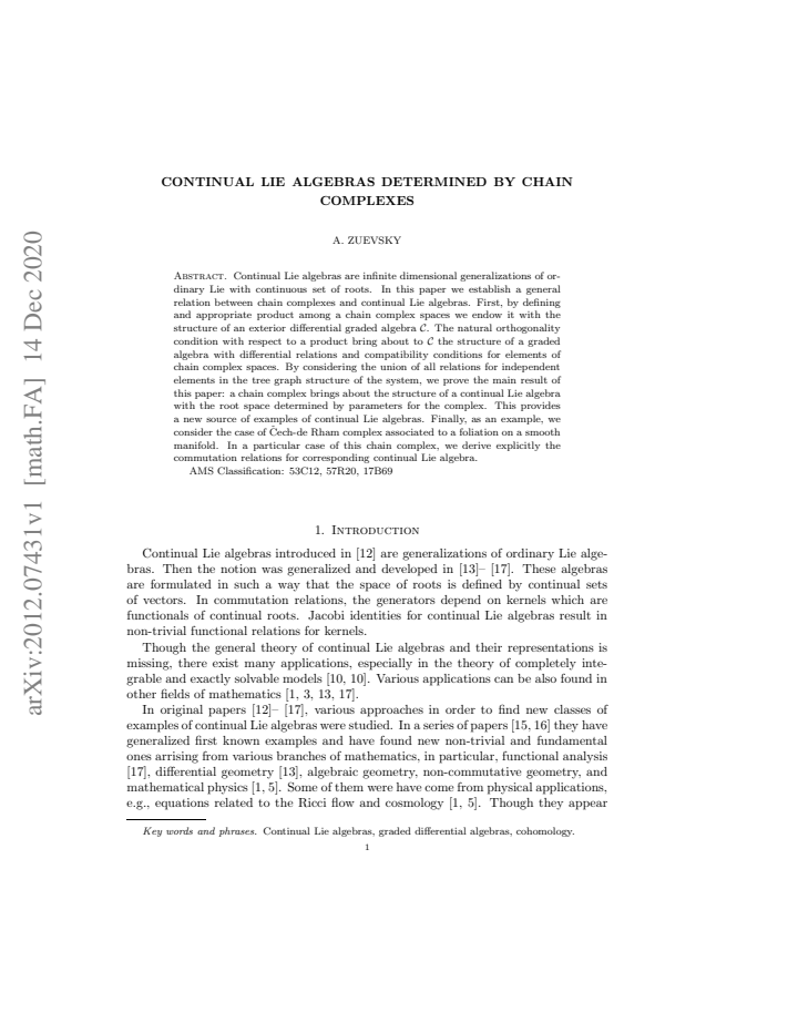 First page
