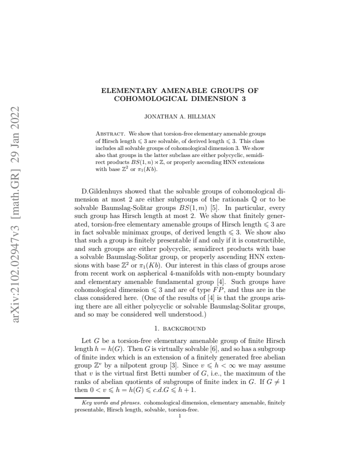 First page