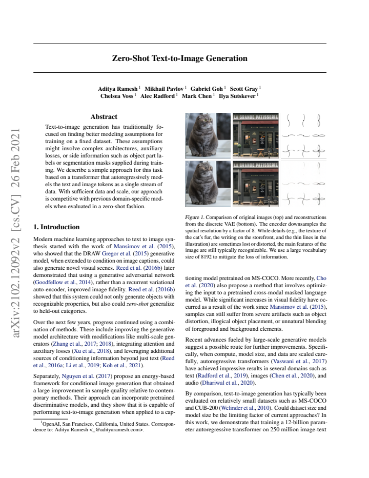First page