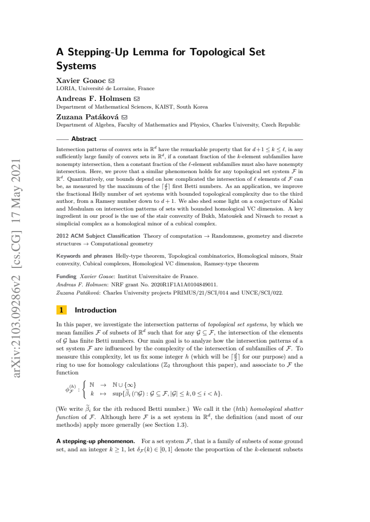 First page