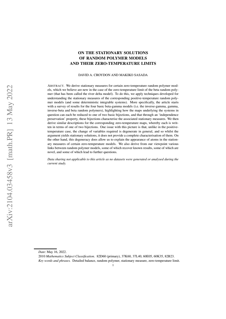 First page