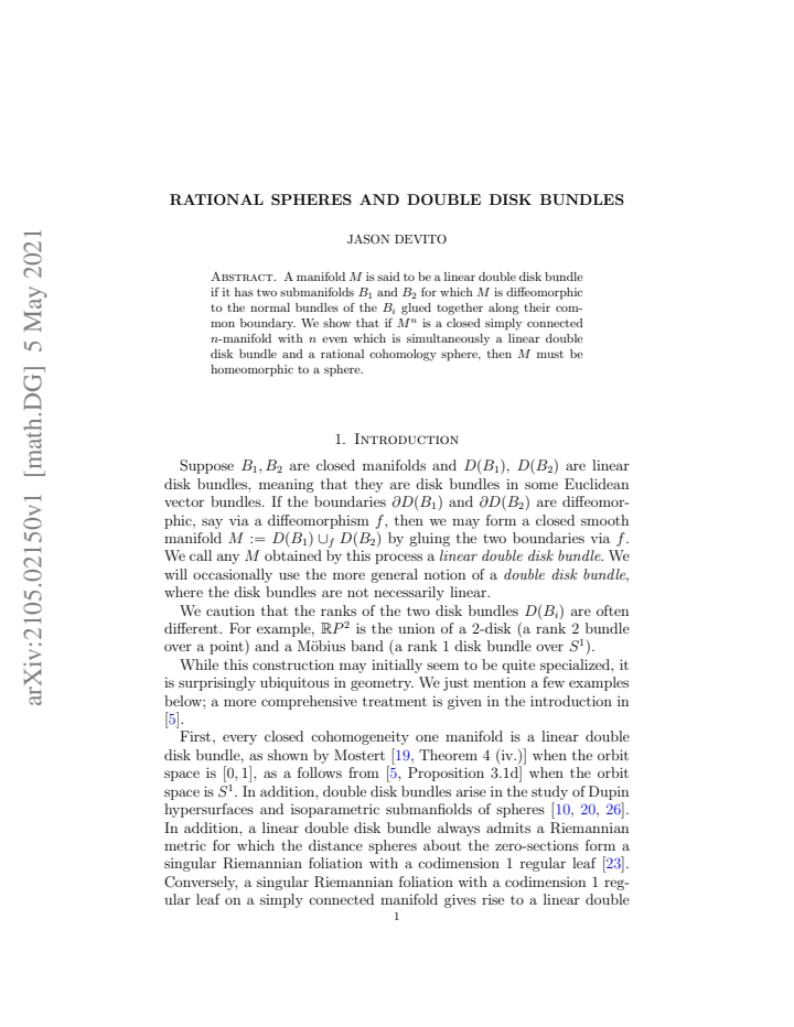 First page