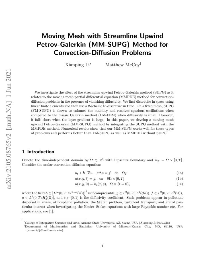 First page
