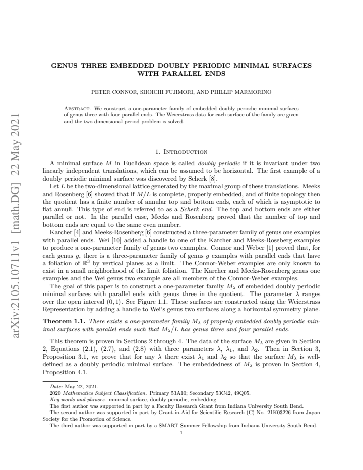 First page