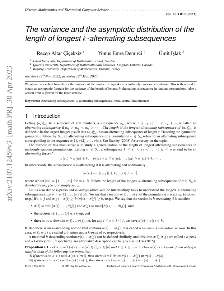 First page