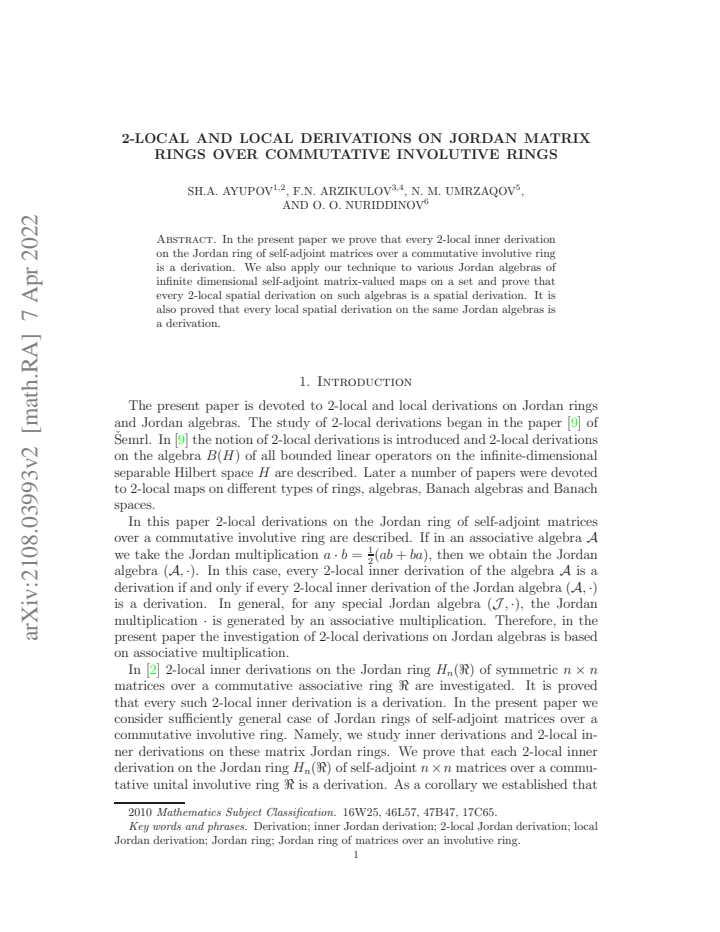 First page