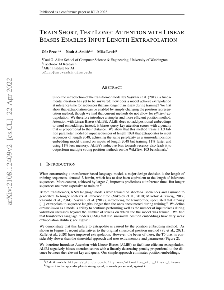 First page