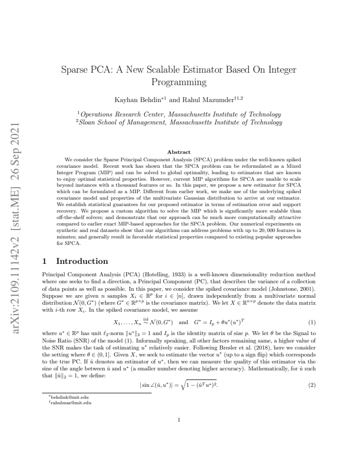 First page
