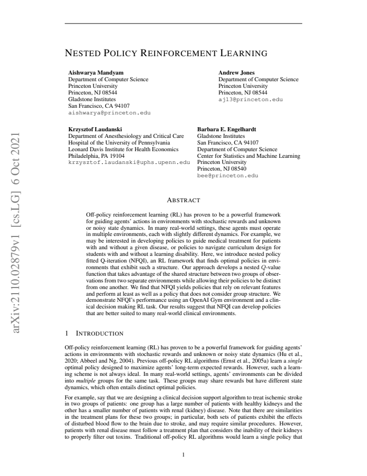 First page