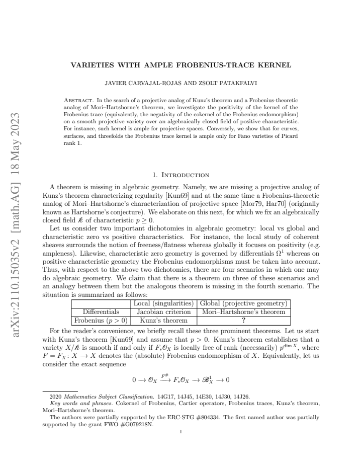 First page