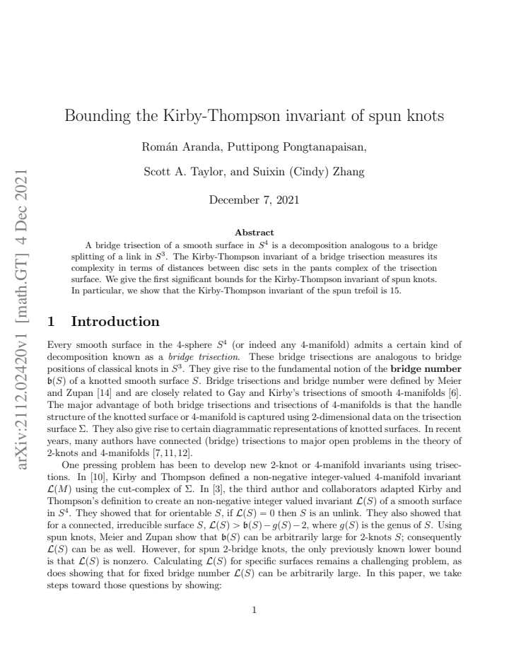 First page
