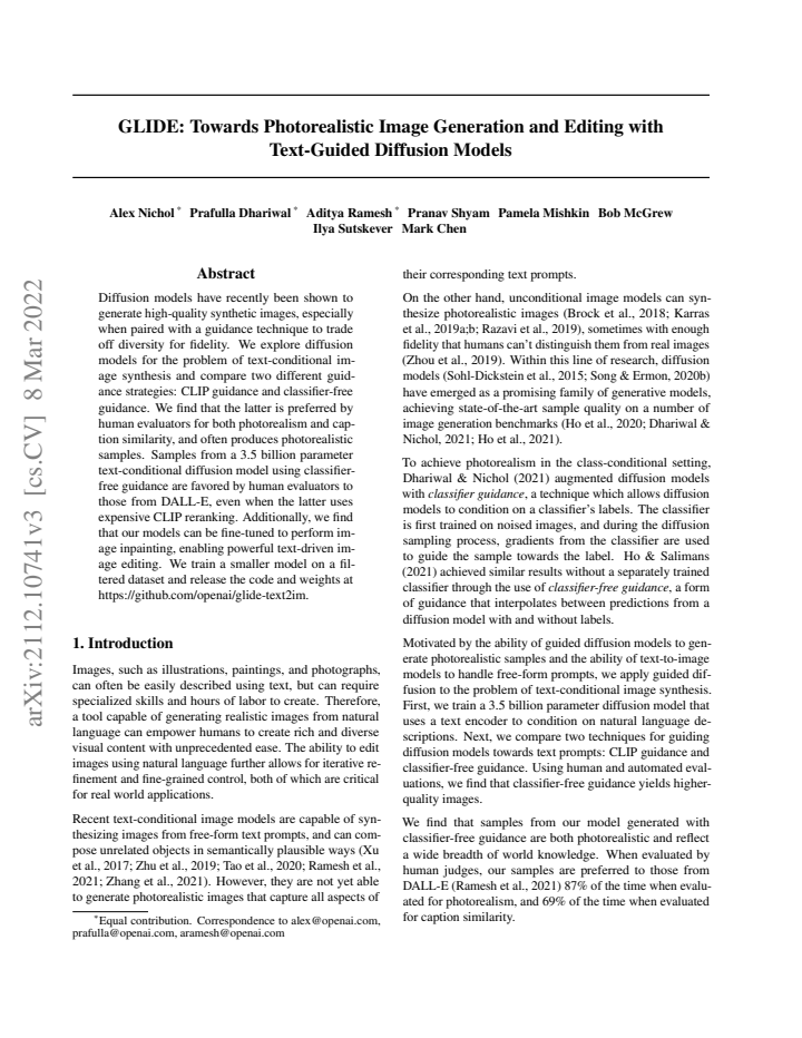 First page