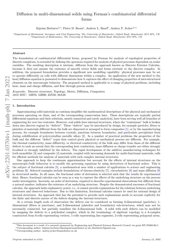 First page