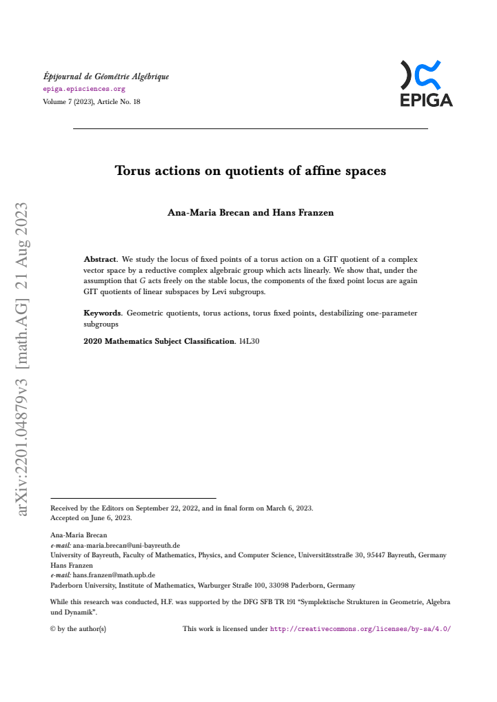 First page