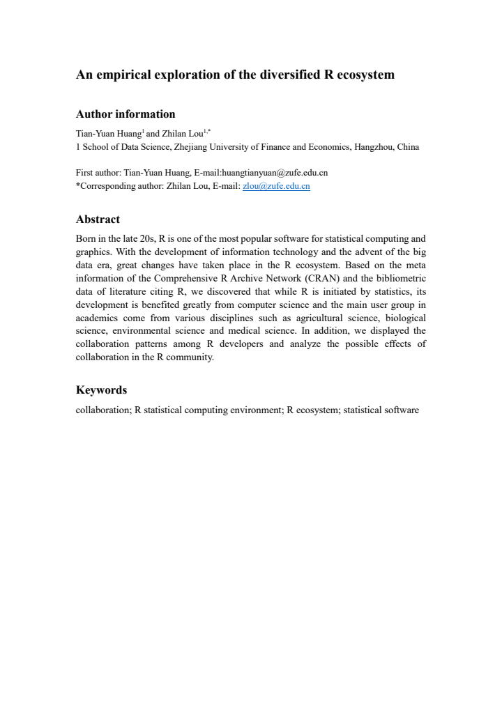 First page