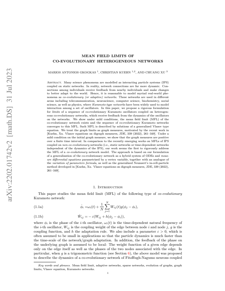 First page