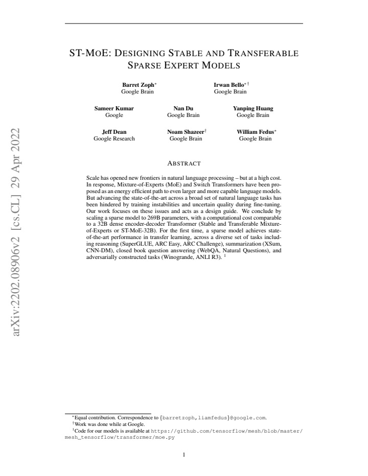 First page