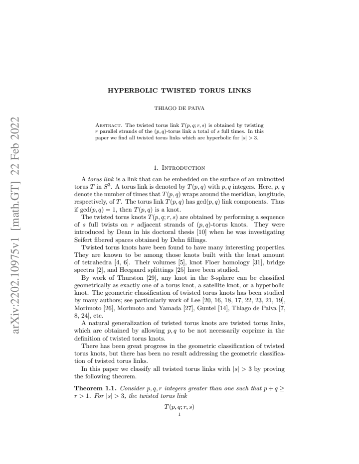 First page