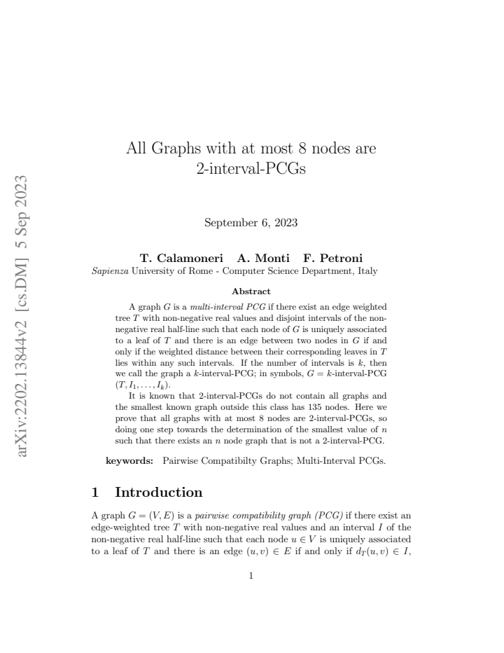 First page