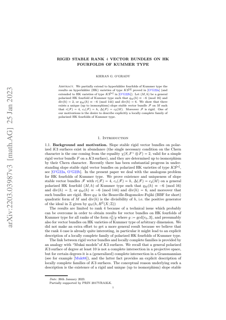 First page