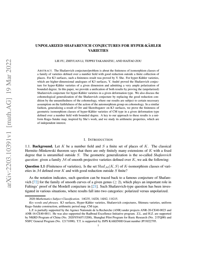 First page