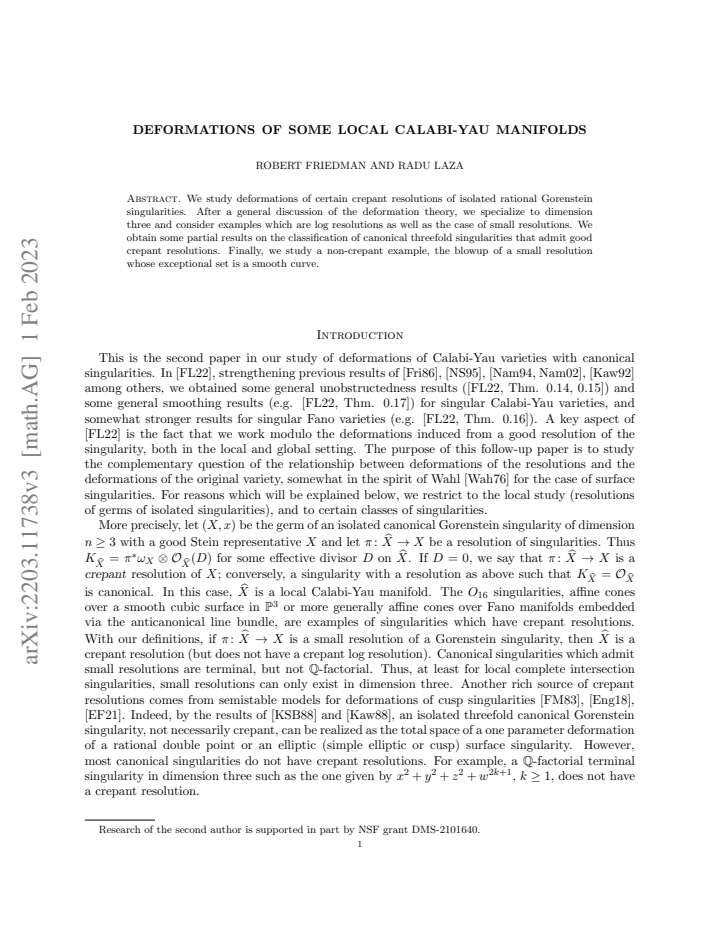 First page