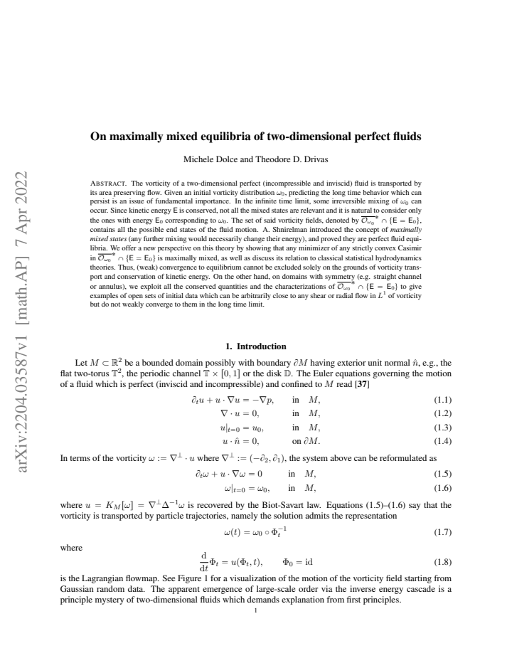 First page