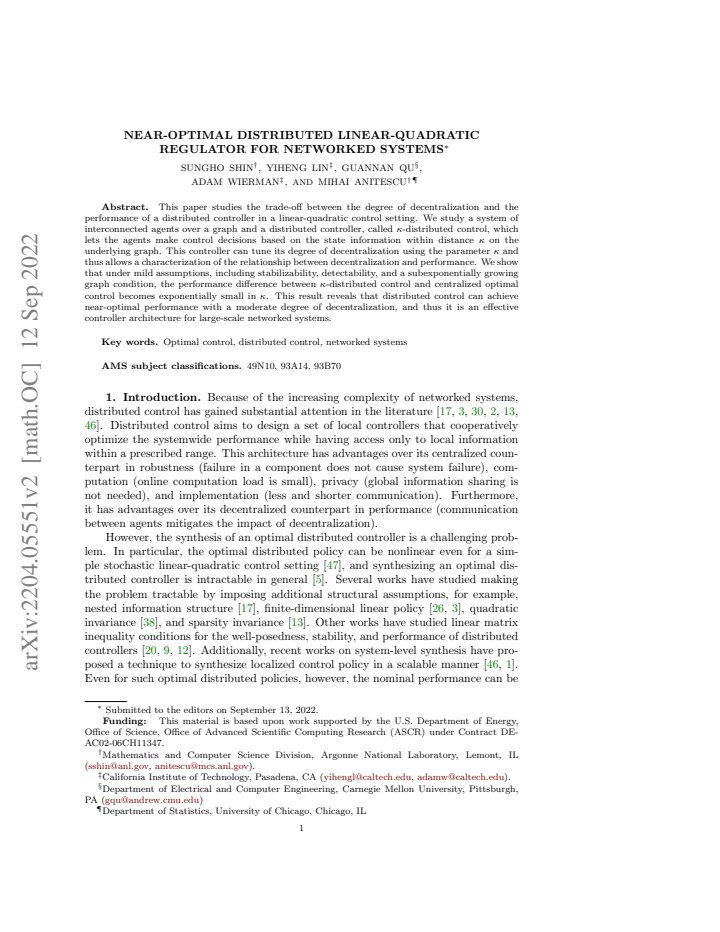 First page