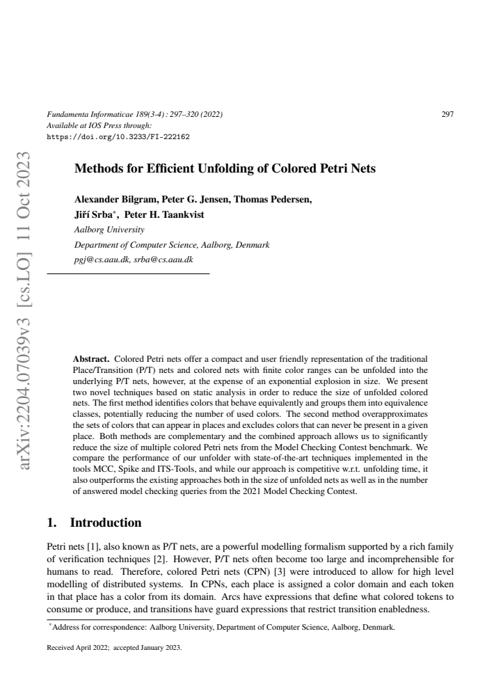 First page