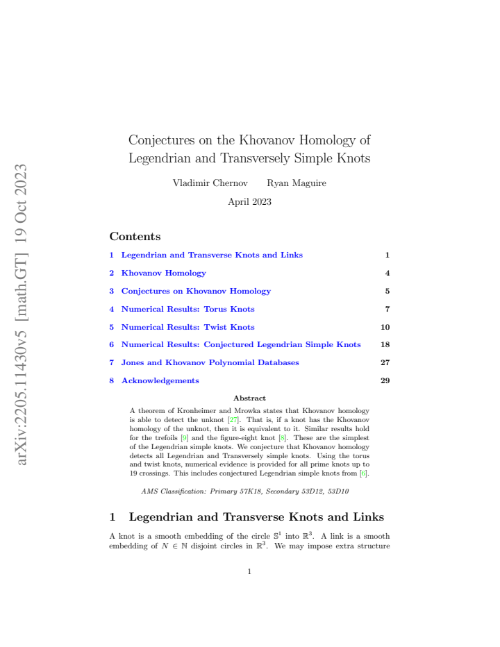 First page