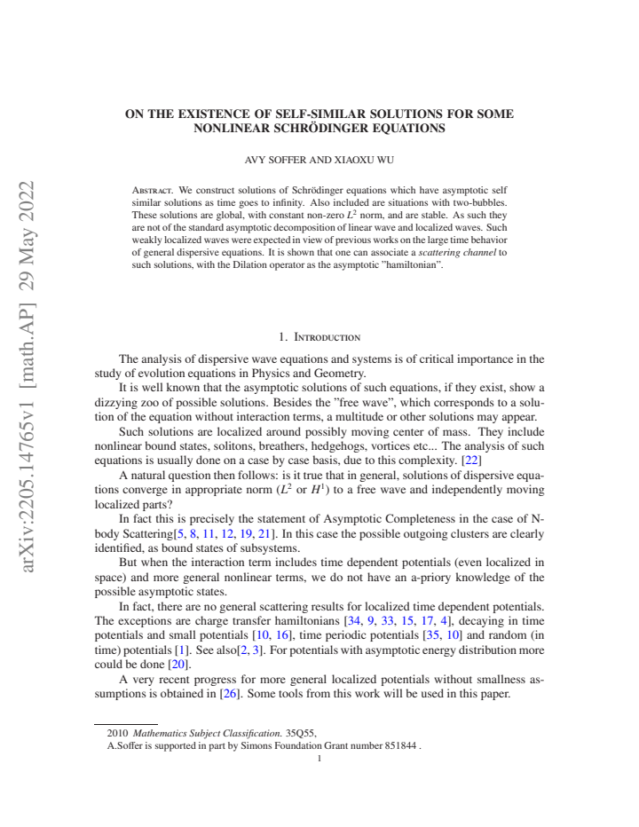 First page