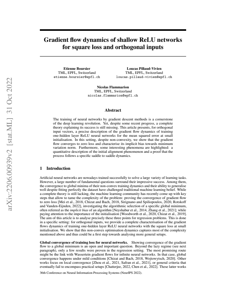 First page