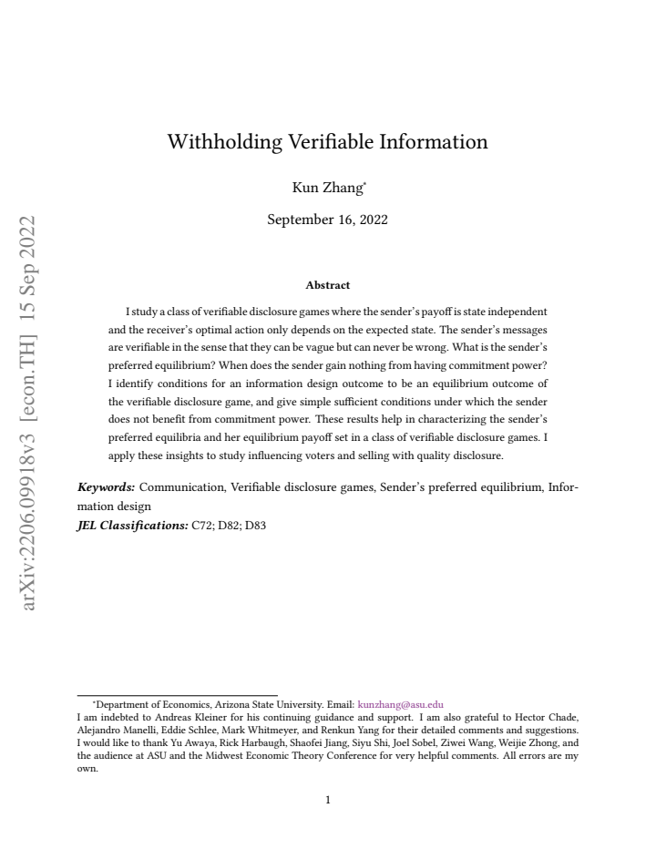 First page
