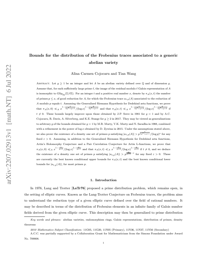First page