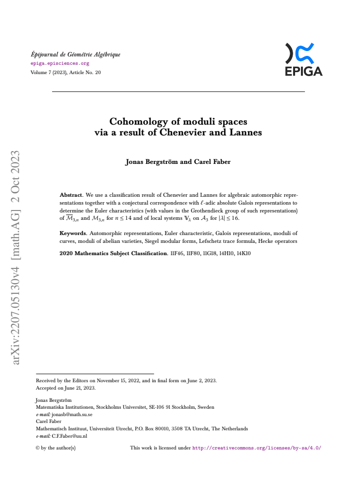 First page