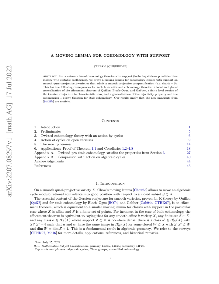 First page